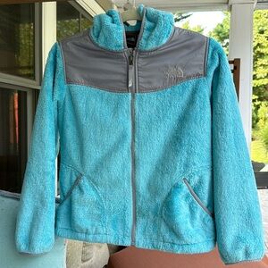 The North Face Girls Large 14/16 Oso Osito Fleece Jacket Hoodie Full Zip